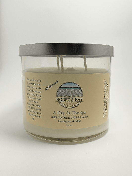 A Day At The Spa Soy Candle (14oz) - Bodega Bay Lavender