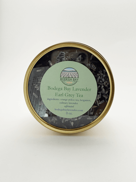 Earl Grey Lavender Tea on neutral background