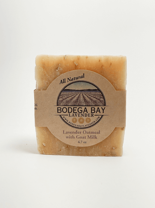 Lavender Oatmeal Goat Milk Soap (4.7oz) - Bodega Bay Lavender
