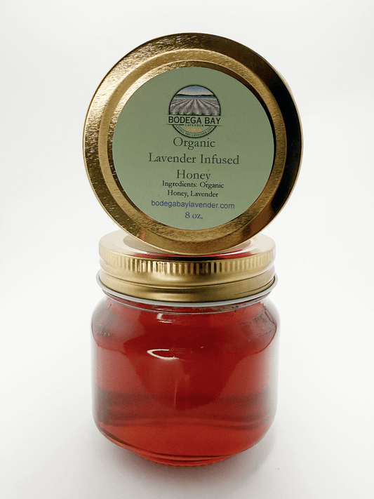 Organic Lavender Infused Honey (8oz) - Bodega Bay Lavender